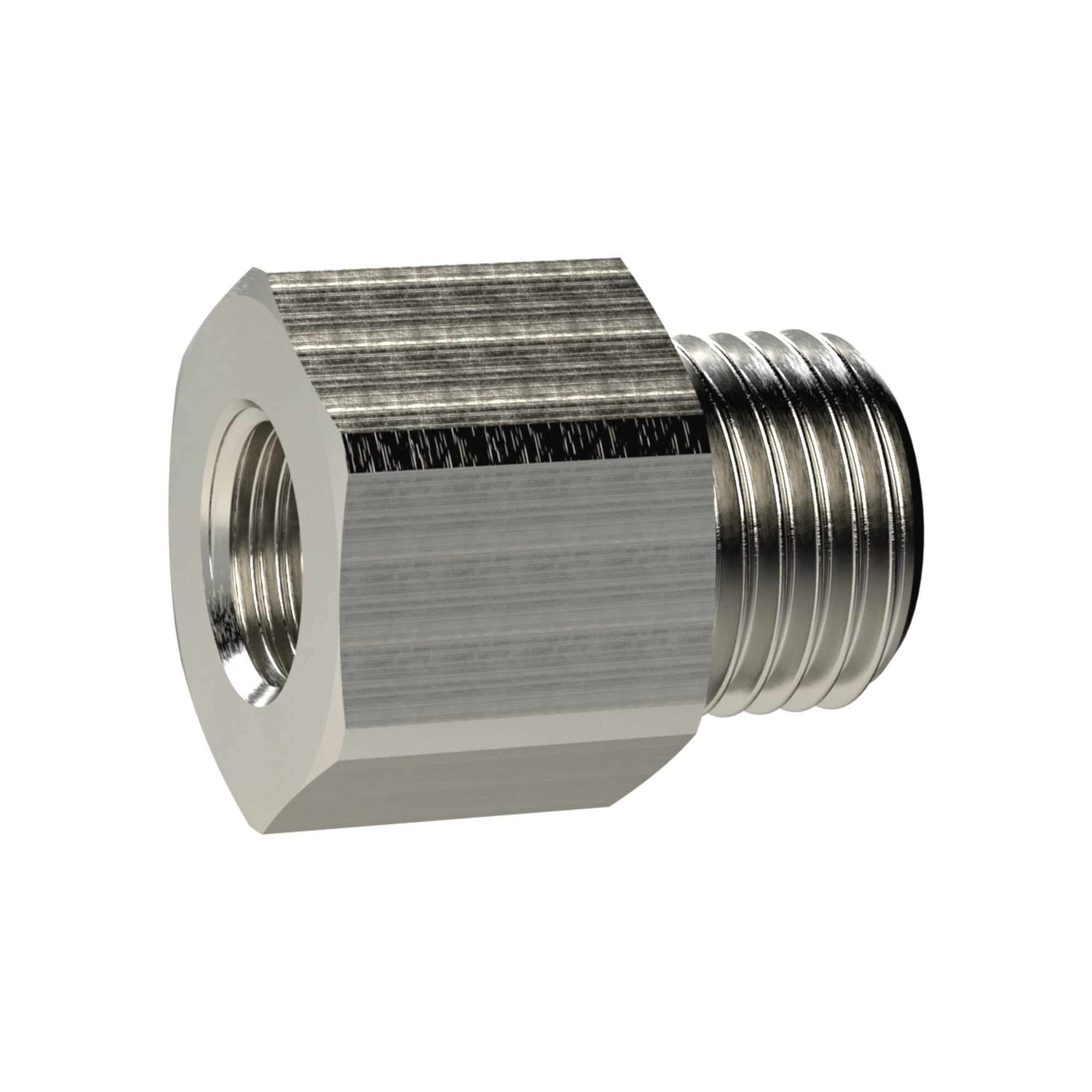 Riegler Reduziernippel lang, G 1 1/2 a., G 1 1/4 i., SW 55, Messing vern.