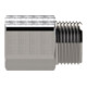 Riegler Reduziernippel, lang, G 1/2 a., G 1/2 i., SW 24, Edelstahl 1.4571