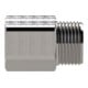 Riegler Reduziernippel, lang, M5 a., M5 i., SW 10, Edelstahl 1.4571