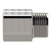 Riegler Reduziernippel, lang, M5 a., M5 i., SW 10, Edelstahl 1.4571-4