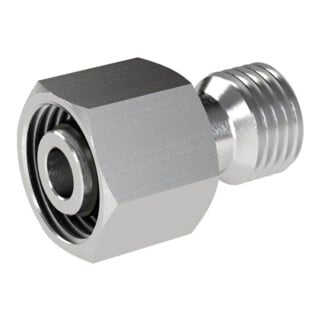 Riegler Reduzierung, Rohr-Außen-Ã˜ Zapfen 12 mm, Muffen 10 mm, ES 1.4571