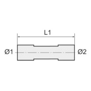 Riegler Reduzierverschr., Dichtkegel, Mutter M30x2,0 i., ES 1.4571 Ã˜22x8-3