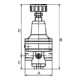 Riegler Régulateur d'air de commande de précision (régulateur à retour), G 1/4, 0,2 - 7 bar