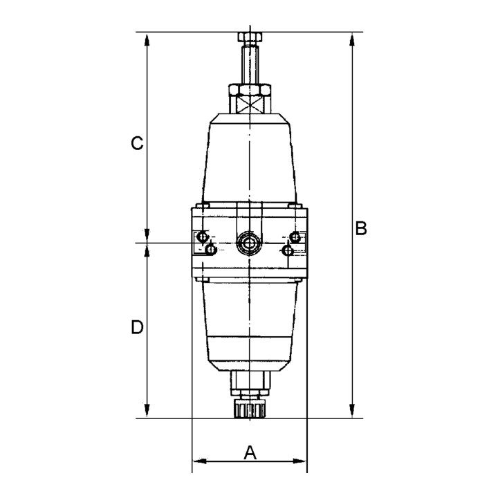 Riegler Régulateur de filtre de précision, sans alliage cuivreux, G 1/4, 0,1 - 2 bar
