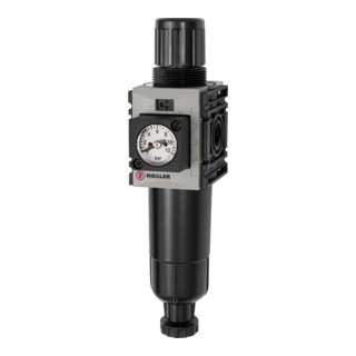 Riegler Régulateur de filtre »FUTURA-mini«, boîtier M, manomètre compact, HA, G 1/4, 0,5-8