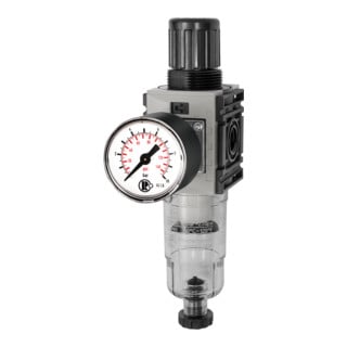 Riegler Régulateur de filtre »FUTURA-mini«, boîtier PC, manomètre std, HA, G 1/4, 0,5-10