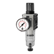 Riegler Régulateur de filtre »FUTURA-mini«, réservoir PC, manomètre fixe, HA, G 1/4, 0,5-8-1