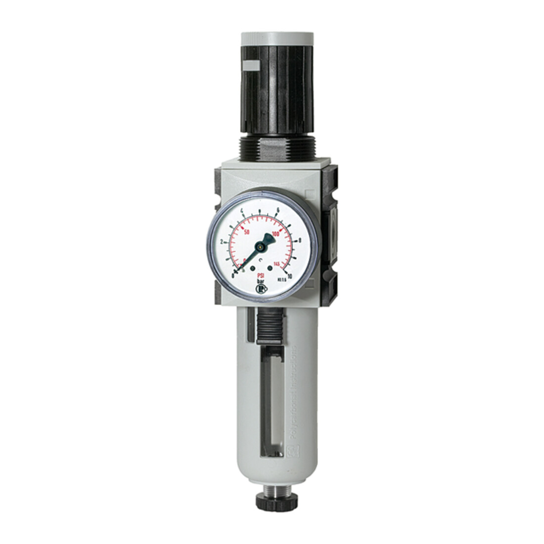 Riegler Régulateur de filtre »FUTURA«, PC, SK, Mano, BG 4, G 1, 0,5-16 bar, HA