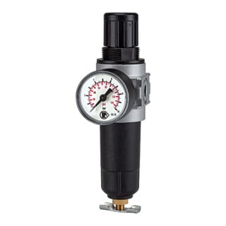 Riegler Régulateur de filtre »multifix-mini«, récipient métal, G 1/4, 0,5 - 10 bar