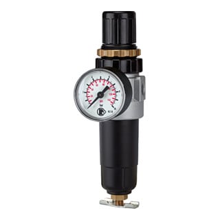 Riegler Régulateur de filtre »Standard-mini«, récipient métal avec manomètre, G 1/4