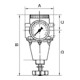 Riegler Régulateur de pression constant avec manomètre, BG 1, G 3/8, 0,5 - 6 bar