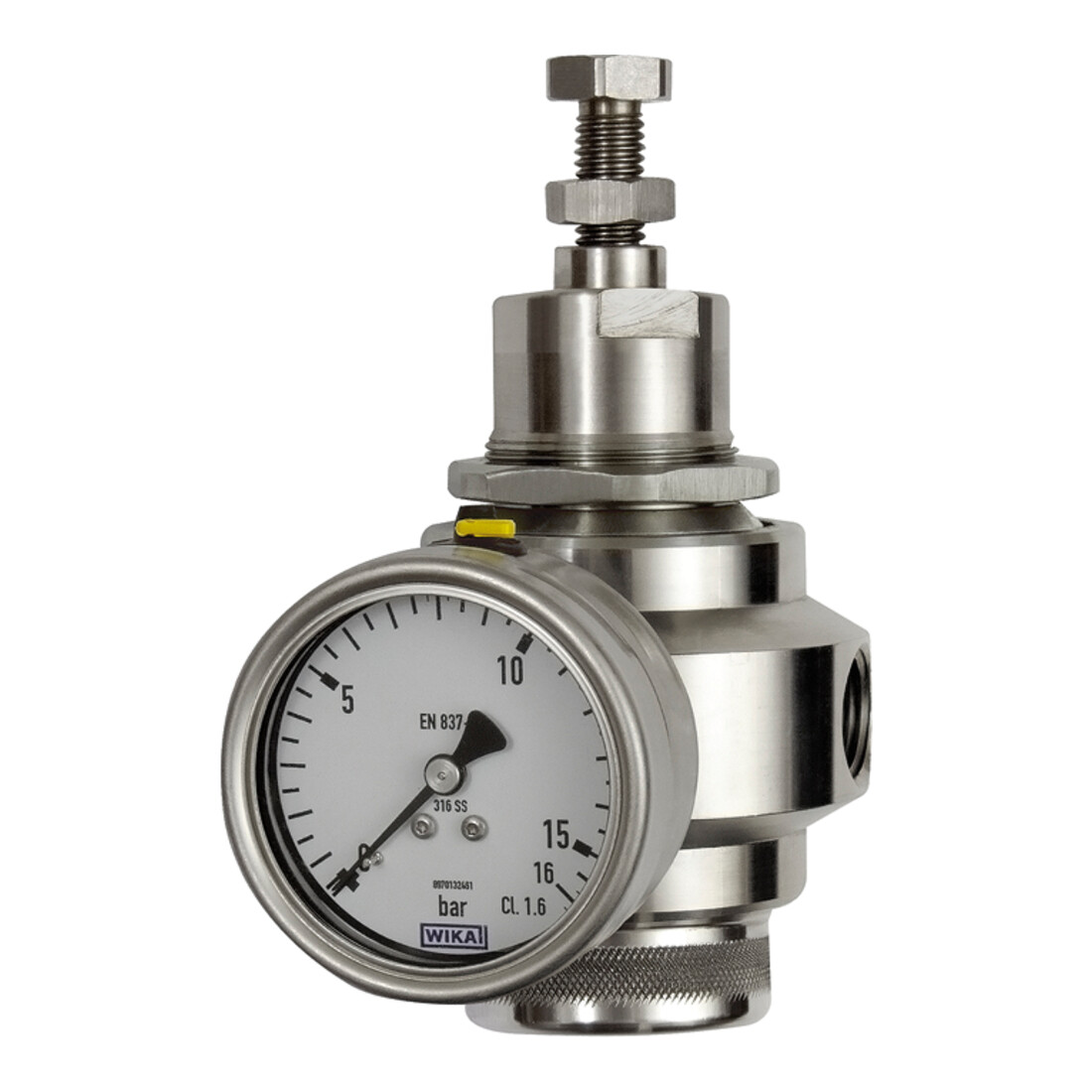 Riegler Régulateur de pression en acier inoxydable, 1.4401, BG 4, G 1, 1,7 - 17,5 bar