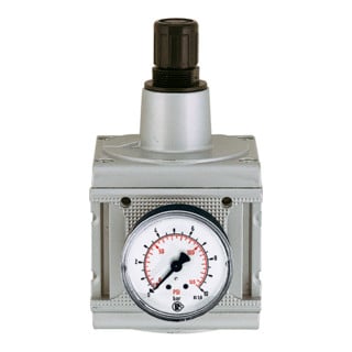 Riegler Régulateur de pression »multifix«, avec manomètre, BG 5, G 1, 0,2 - 6 bar