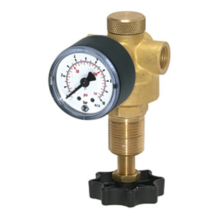 Riegler Régulateur de pression pour eau, avec manomètre, G 1/4, 0,5 - 10 bar