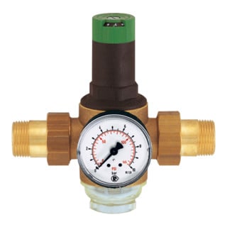 Riegler Régulateur de pression pour eau potable, certifié DVGW, R 2, 1,5 - 6 bar, PE max.16