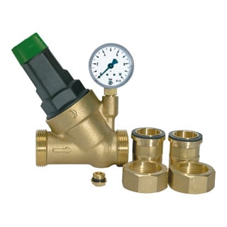 Riegler Régulateur de pression « Saxonia » pour eau potable, certifié DVGW, R 3/4