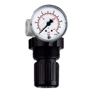 Riegler Régulateur de pression »Standard-mini« avec manomètre, BG 0, G 1/8, 0,15 - 7 bar