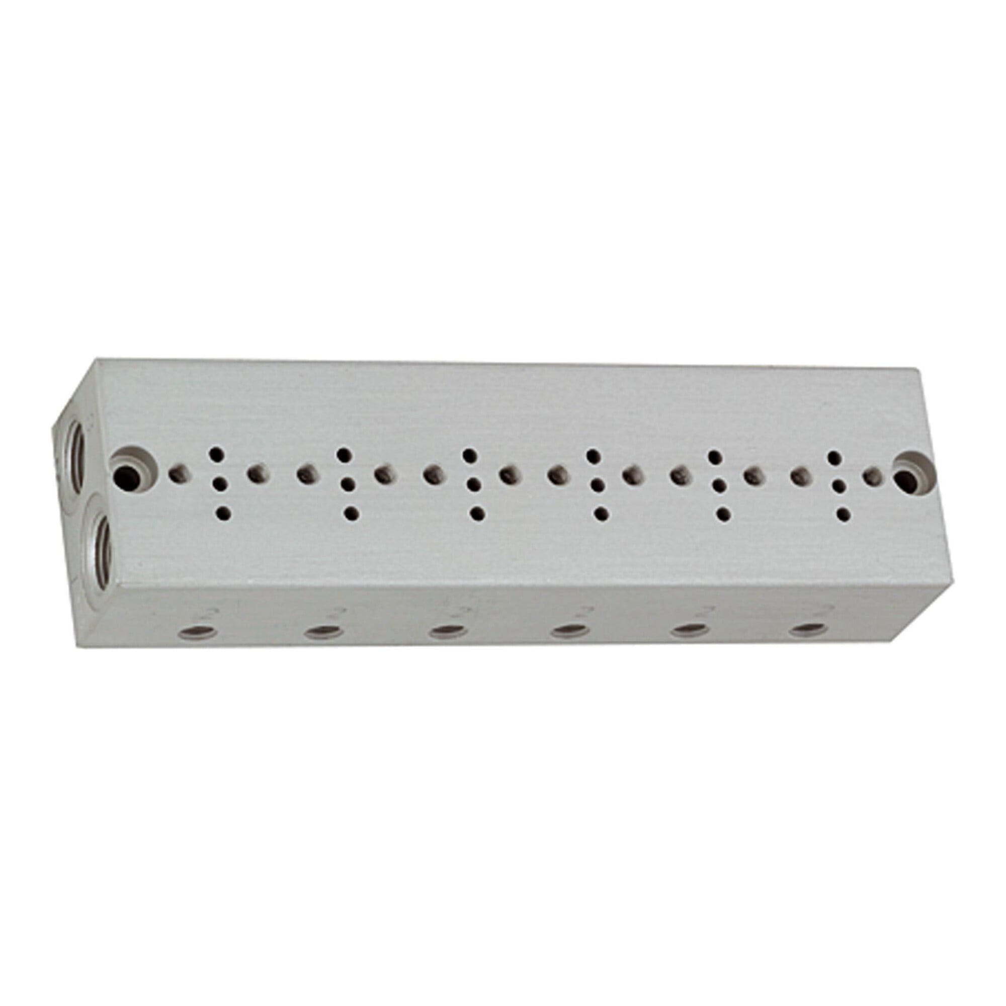 Riegler Reihengrundplatte 6-fach, M5 für Mini-Magnetventile 15 mm