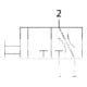 Riegler Robinet à bille 3/2 voies « multifix-mini », verrouillable, BG 0, G 1/8