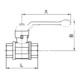 Riegler Robinet à bille de sécurité, non verrouillable, ventilation, MS nickelé, Rp 1/2