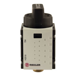 Riegler Robinet à boisseau sphérique 3/2 voies »FUTURA-mini«, verrouillable, BG 0, G 1/4