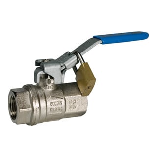 Riegler Robinet à boisseau sphérique de sécurité verrouillable sans ventilation MS vern. Rp 3/8