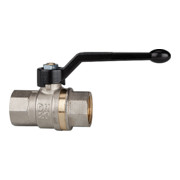 Riegler Robinet à boisseau sphérique filetage long, FI/FI, MS nickelé, Rp 3/8-1