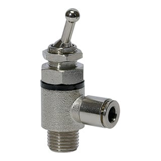 Riegler Robinet à levier basculant 2/2 voies, double face, raccord G 1/4, clé 6