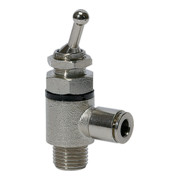 Riegler Robinet à levier basculant 2/2 voies, double face, raccord G 1/4, clé 6-1
