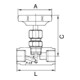Riegler Robinet à pointeau, acier inoxydable 1.4571, G 1/4, DN 5, PN max. 400 bar