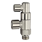 Riegler Robinet d'arrêt actionné pneumatiquement, G 3/8, G 3/8 ext., G 1/8 ext.-1