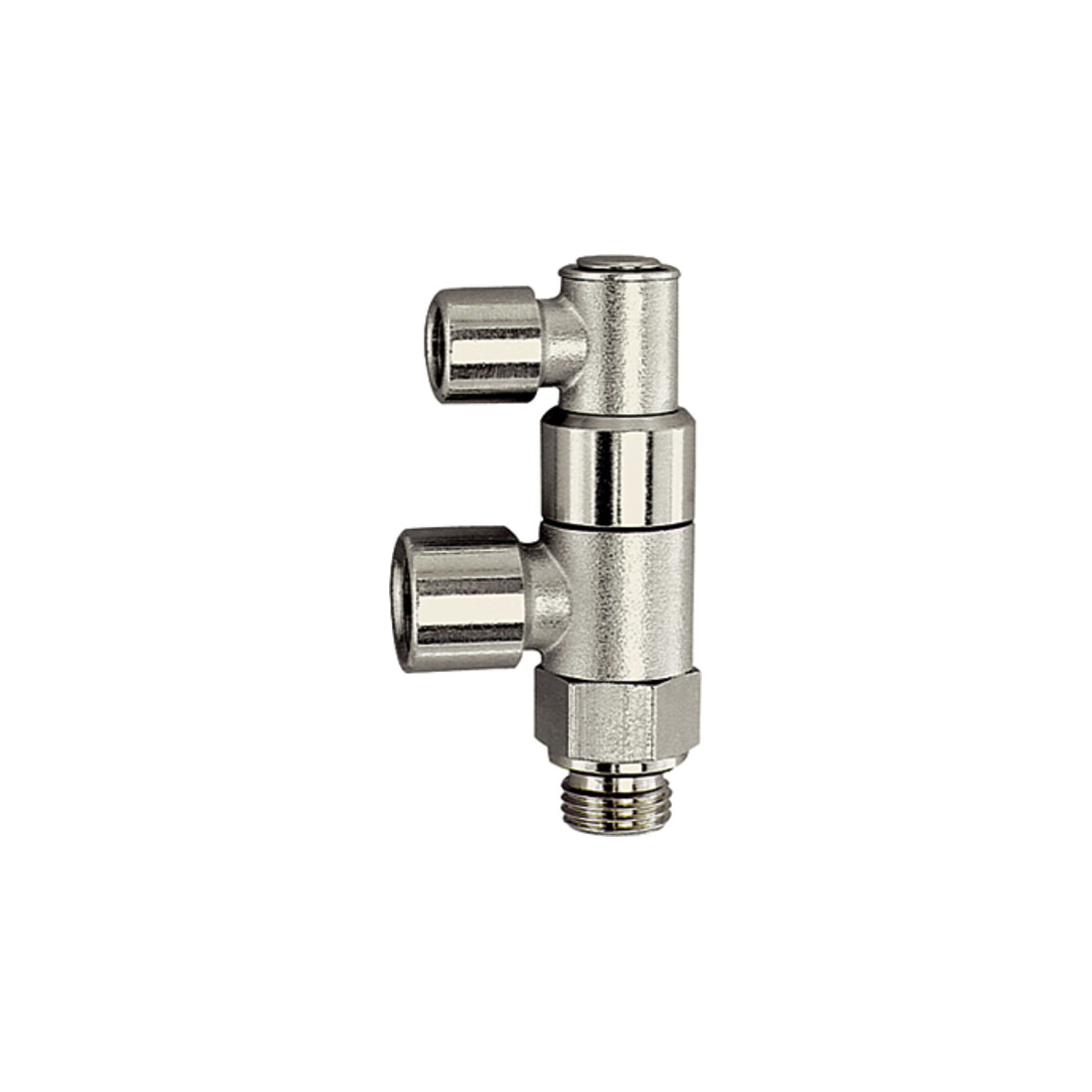 Riegler Robinet d'arrêt actionné pneumatiquement, G 3/8, G 3/8 ext., G 1/8 ext.