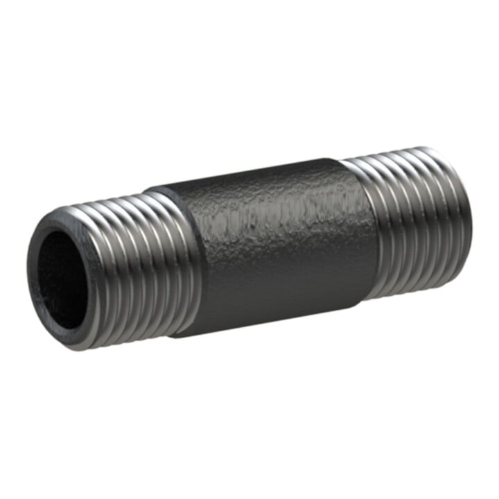 Riegler Rohrdoppelnippel 23, AG/AG, R 1 1/4, Länge 120,0 mm, DIN EN 10241