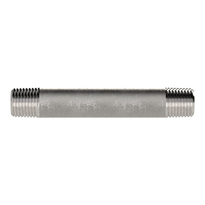 Riegler Rohrdoppelnippel 23, AG/AG, R 1, Länge 40,0 mm
