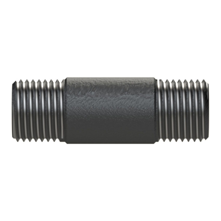 Riegler Rohrdoppelnippel 23, AG/AG, R 1, Länge 80,0 mm, DIN EN 10241