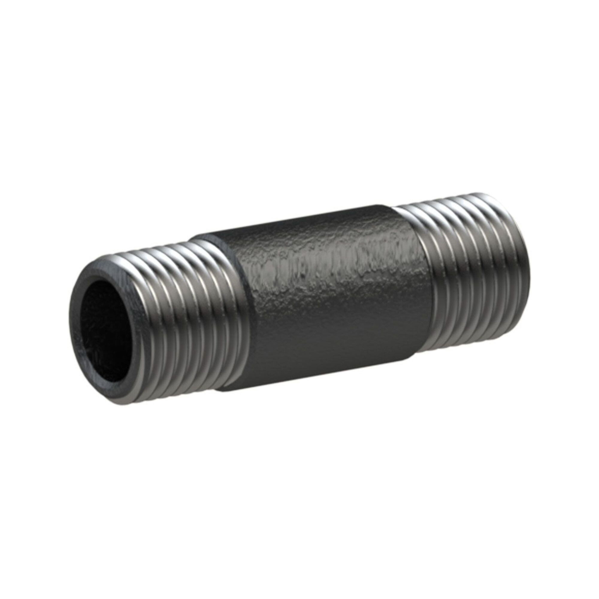 Riegler Rohrdoppelnippel 23, AG/AG, R 3/8, Länge 100,0 mm, DIN EN 10241