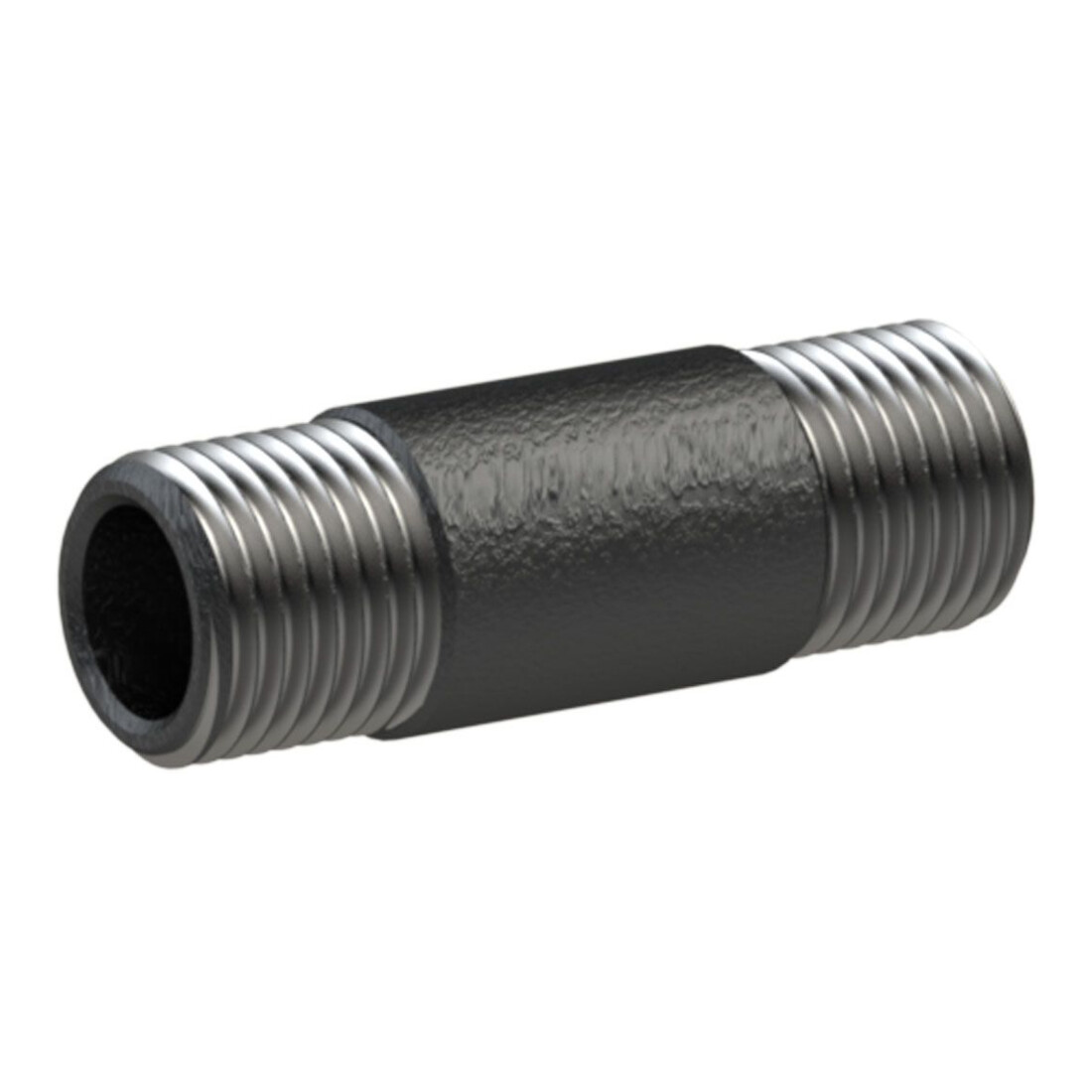 Riegler Rohrdoppelnippel 23, AG/AG, R 3, Länge 80,0 mm, DIN EN 10241