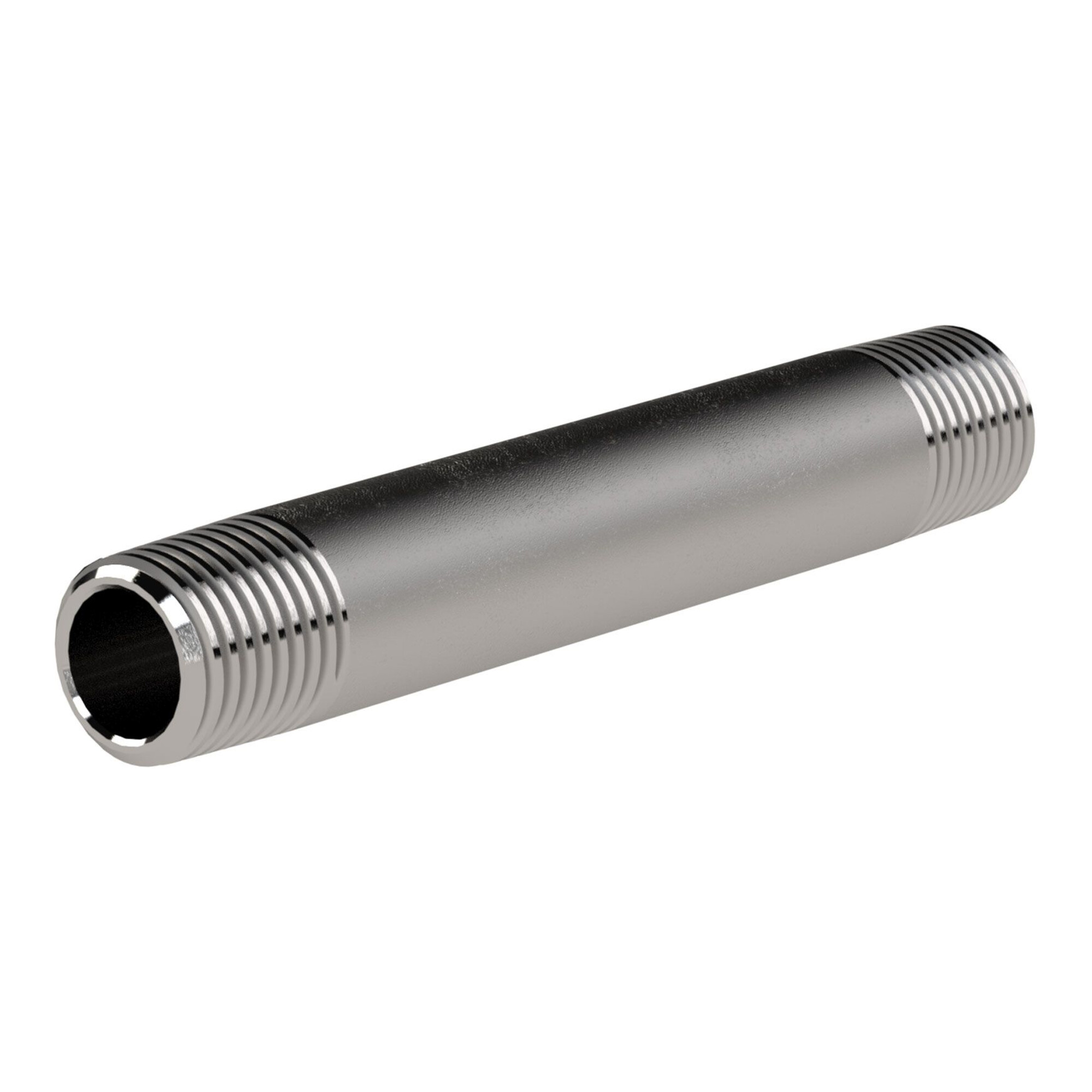 Riegler Rohrdoppelnippel, R 1 1/4, Länge 180 mm, Edelstahl 1.4571