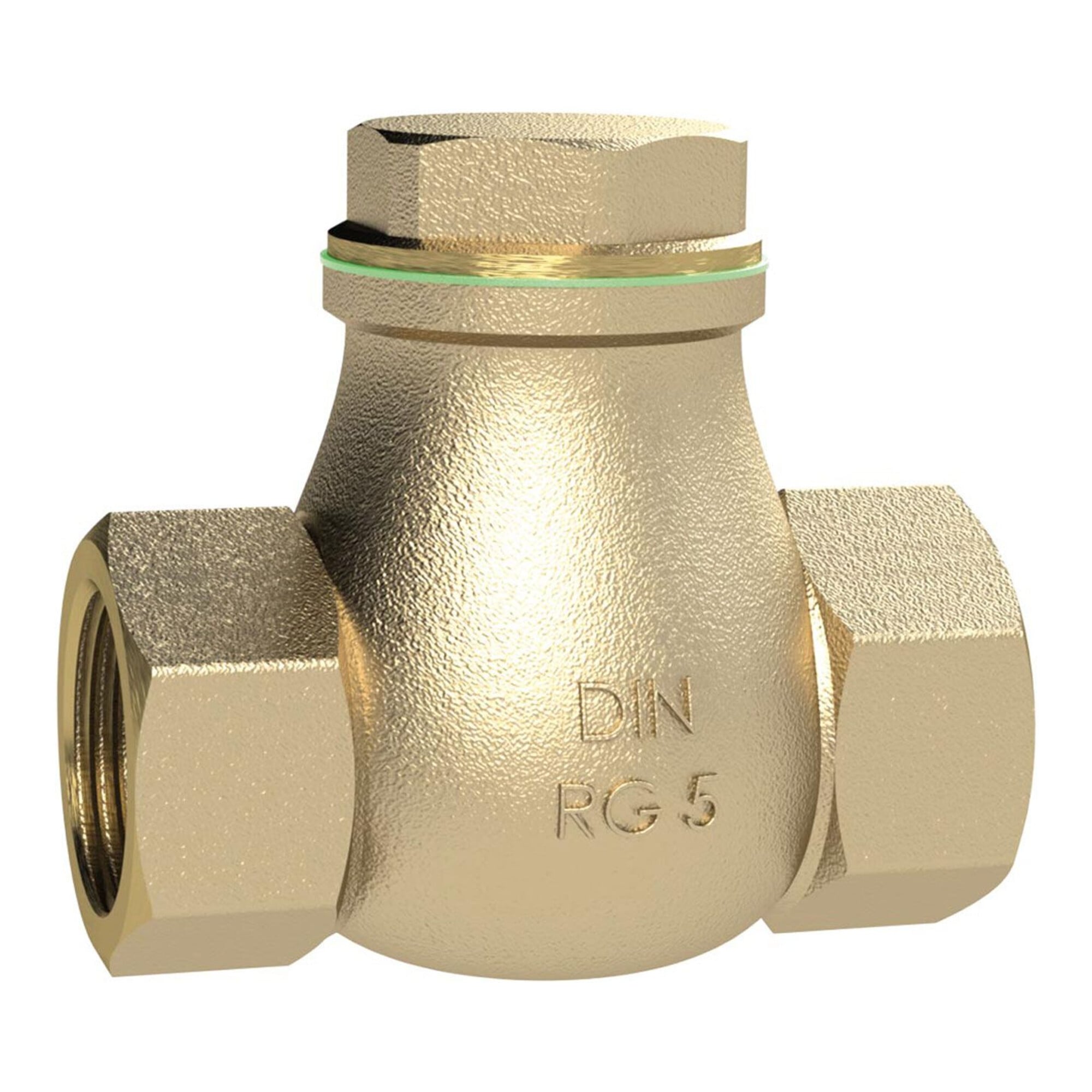 Riegler Rückschlagklappe, DN 40, Rotguss, G 1 1/2, PN max. 16 bar