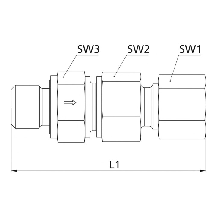 Riegler Rückschlagvent., G1/2a., Rohr-AÃ˜ 14mm, PN max. 400, Stahl verz., RSV1214SST