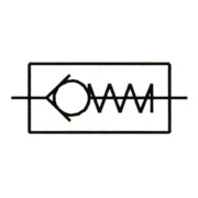 Riegler Rückschlagventil, Durchgangsform, MS, G 1/2 AG, 0,2 - 0,4 bar-4