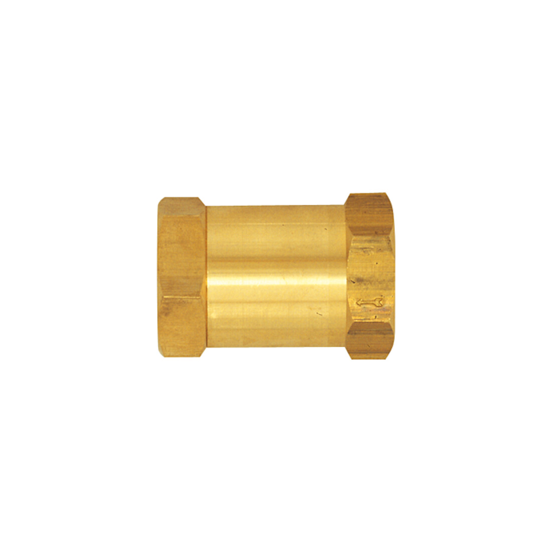 Riegler Rückschlagventil, Durchgangsform, MS, G 1/2 IG, 0,2 - 0,4 bar