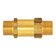 Riegler Rückschlagventil, Durchgangsform, MS, G 1/4 AG, 0,2 - 0,4 bar-1