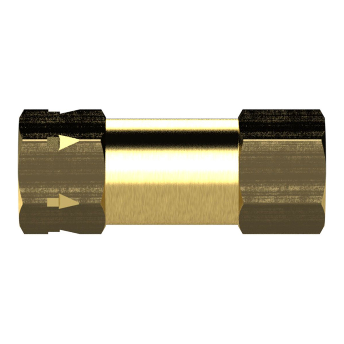 Riegler Rückschlagventil, Durchgangsform, MS, G 1/4 IG, 0,2 - 0,4 bar