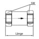 Riegler Rückschlagventil, Durchgangsform, MS, G 3/8 IG, 0,2 - 0,4 bar