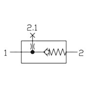 Riegler Rückschlagventil »FUTURA-mini«, BG 0, G 1/4-3
