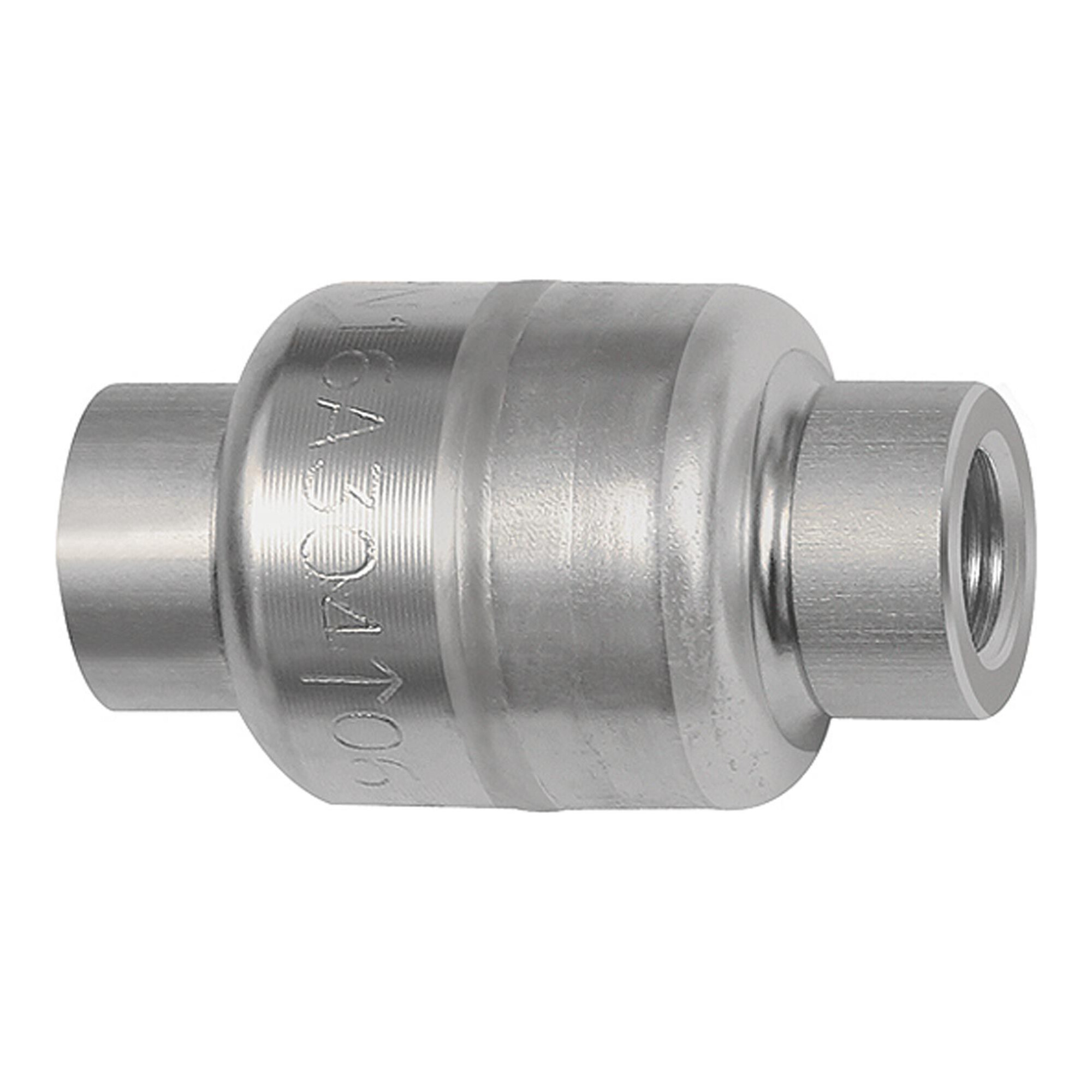 Riegler Rückschlagventil, leichte Bauweise, ES 1.4301, G 1/2, 0,03 bar