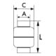 Riegler Rückschlagventil, leichte Bauweise, ES 1.4301, G 1/4, 0,03 bar
