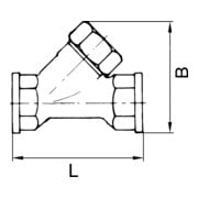 Riegler Rückschlagventil, Schrägsitzausführung, ES, G 1 1/2, 0,2 bar-3