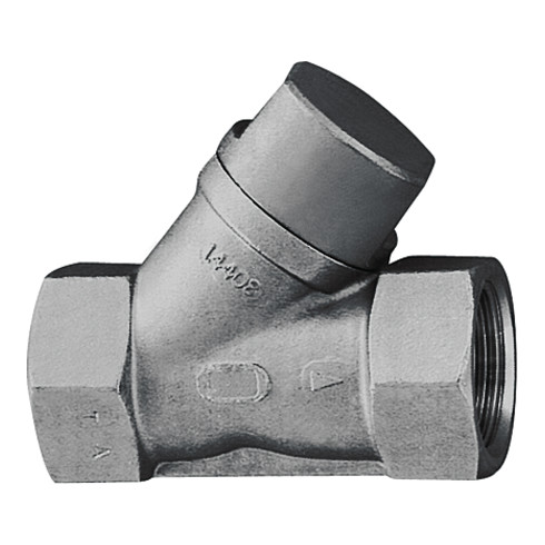 Rückschlagventil G Schrägsitzausführung aus Edelstahl